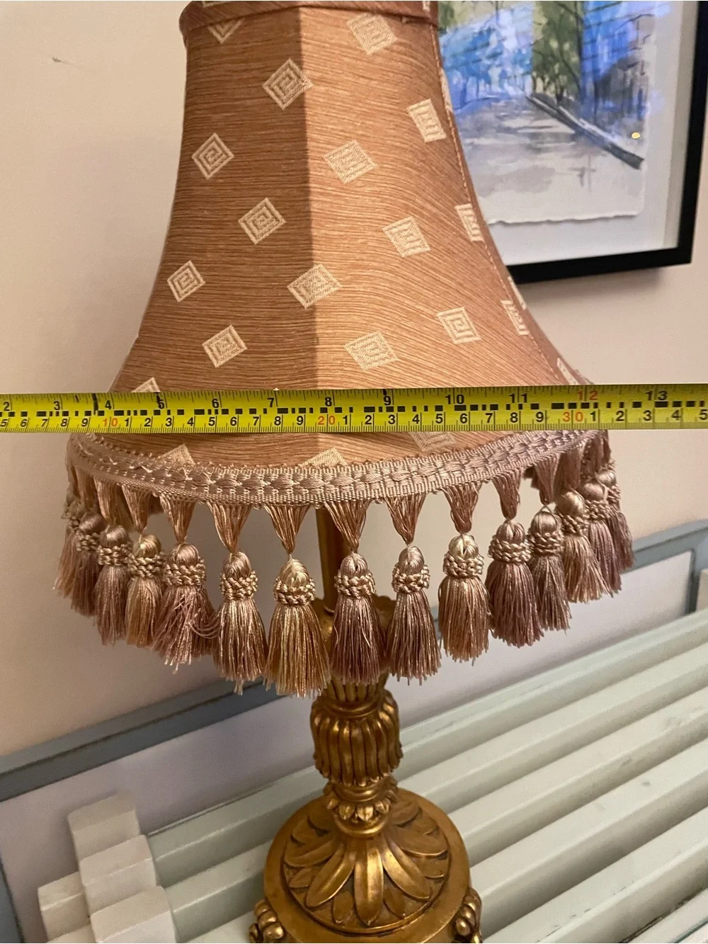 Classic Tassel Table Lamp in Gold